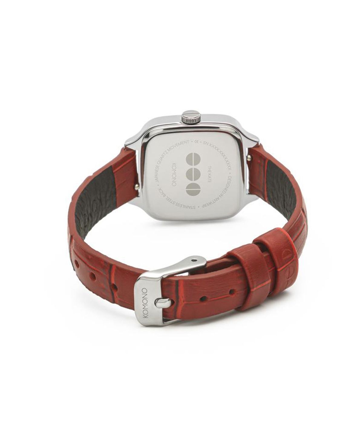 코모노와치(KOMONO WATCH) 케이트 크로코 레드