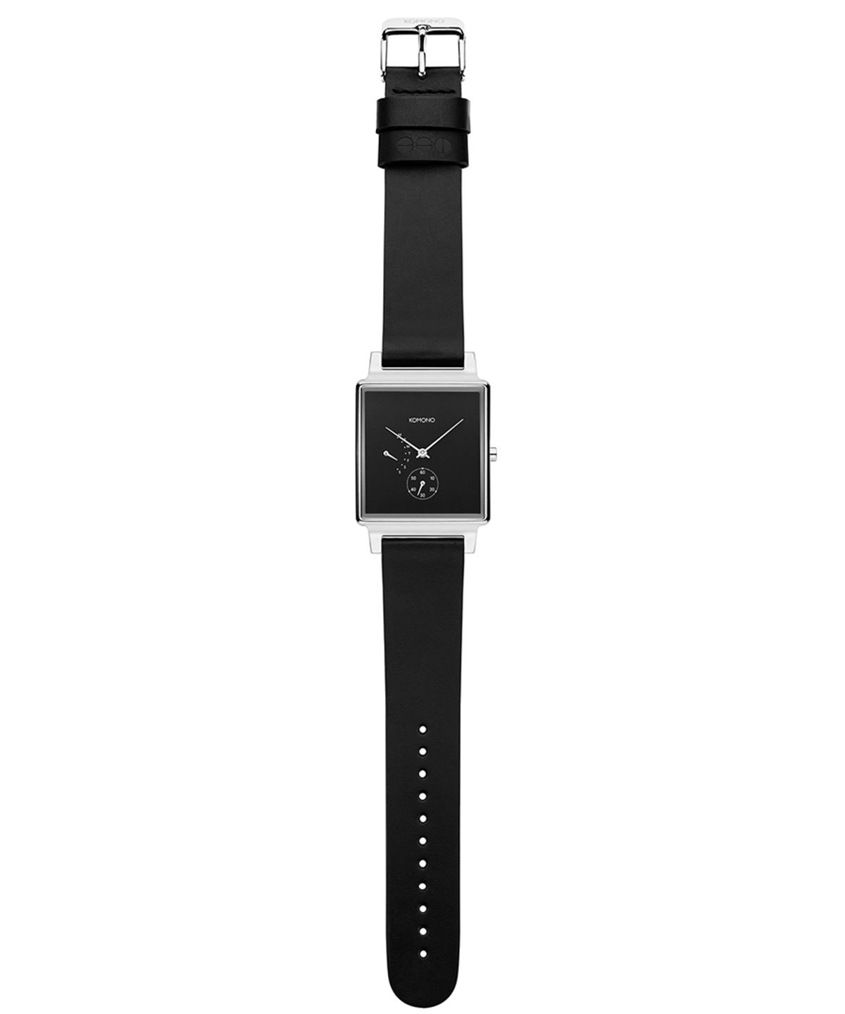 코모노와치(KOMONO WATCH) 콘라드 블랙 실버 레트로그레이드