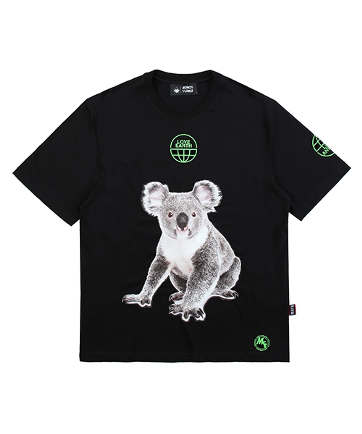 몽키플라워(Monkey Flower) 공용 지구가족 코알라 티셔츠 / MM1WTS23U  VIORET