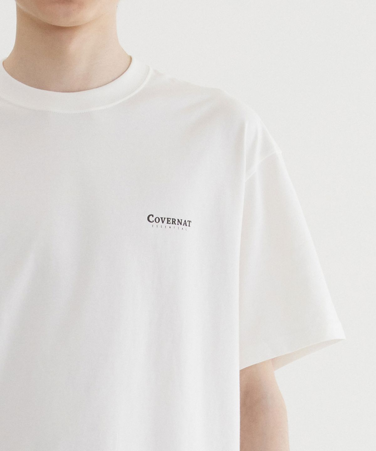 커버낫(COVERNAT) [2PACK] 쿨 코튼 티셔츠 White+White