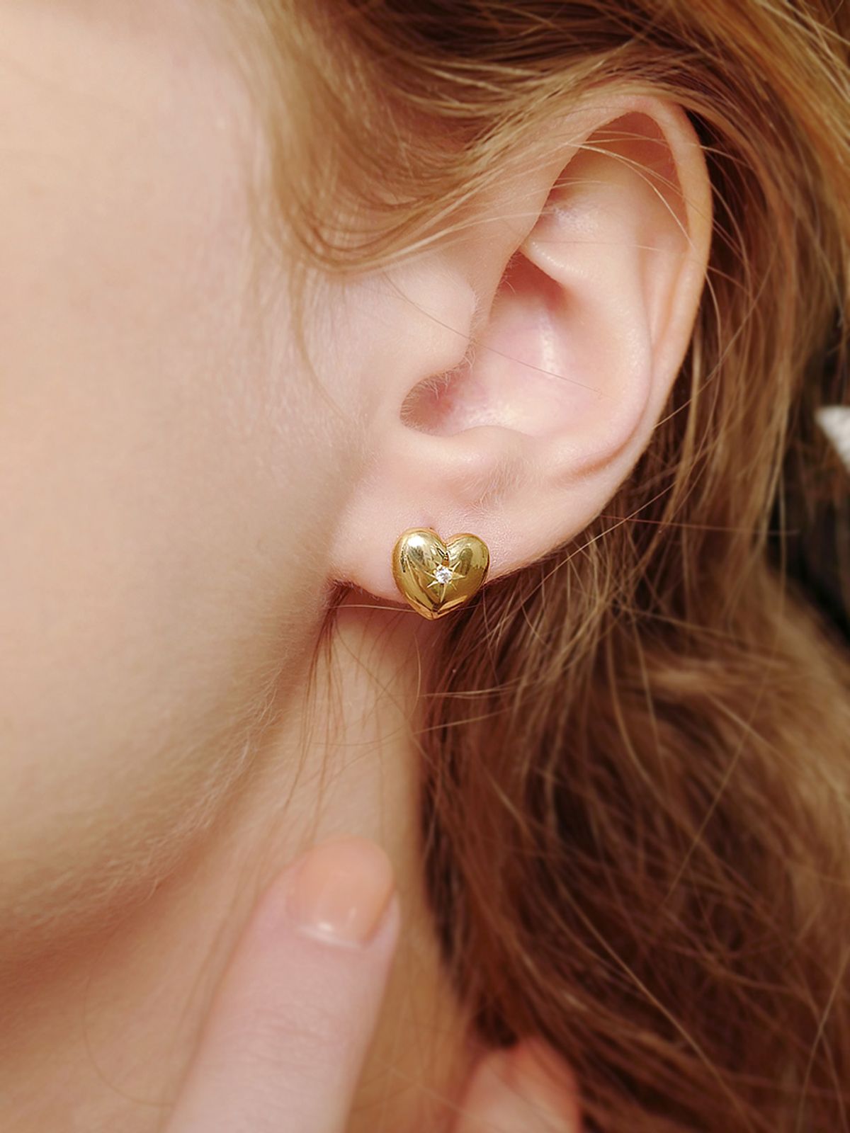 피오레(FIORE) starry balloon heart earring