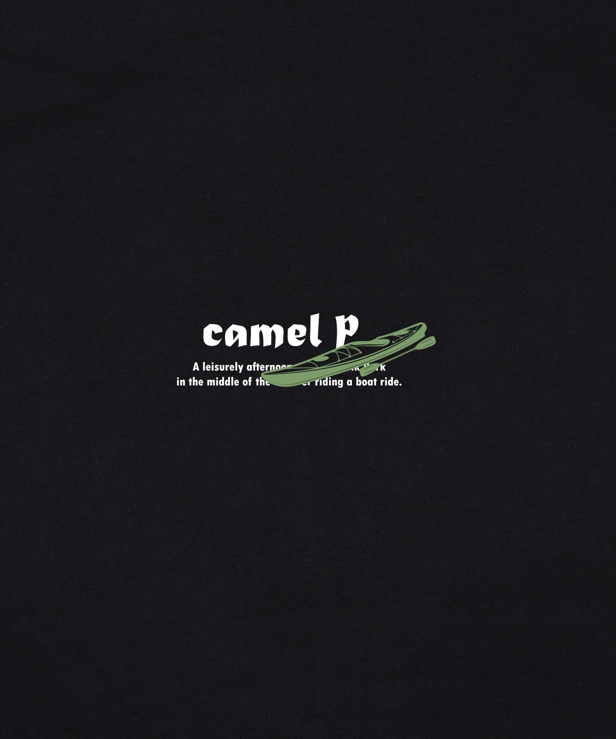 카멜워크(CAMEL WORK) 카멜 파크 반팔티셔츠(블랙)