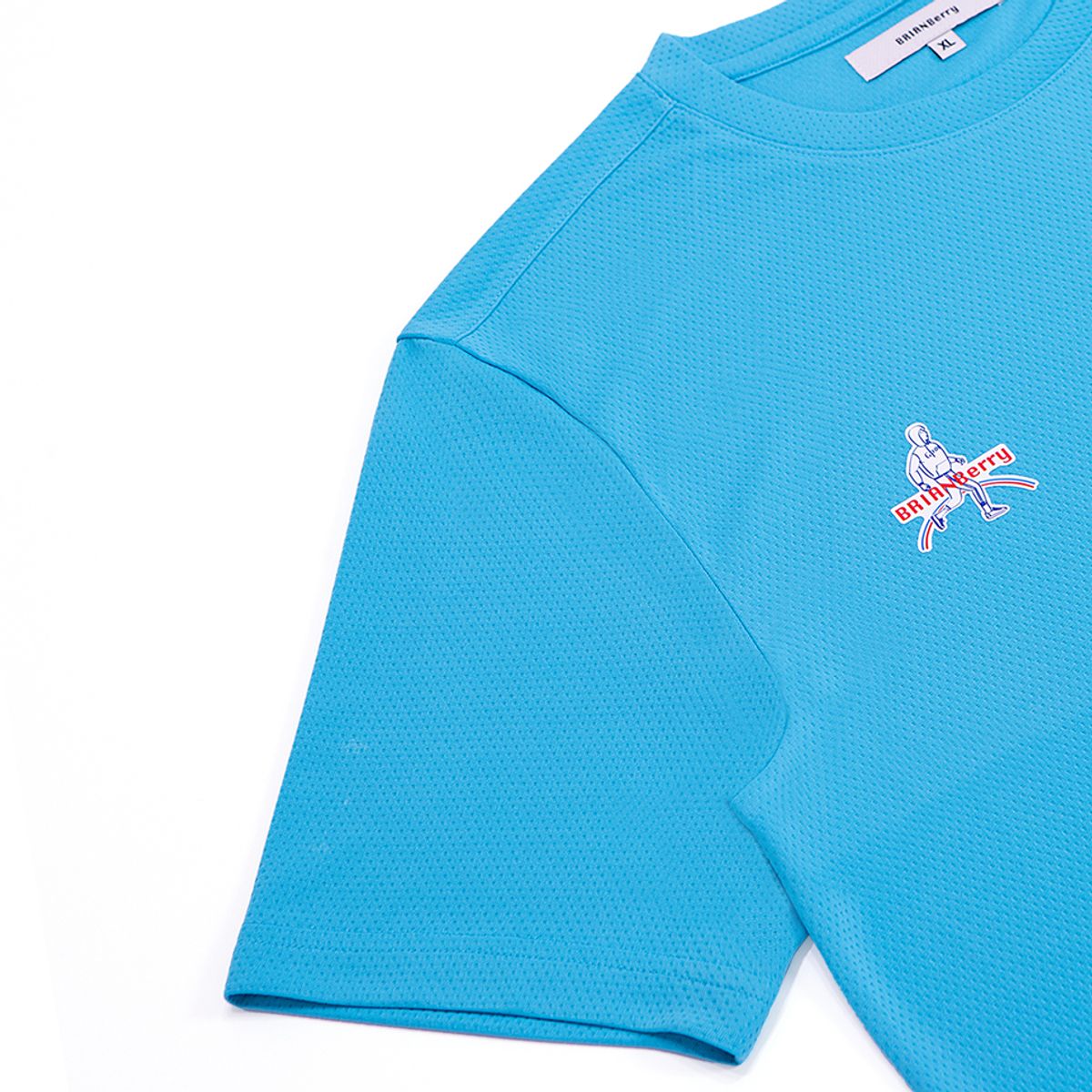 브라이언베리(BRIAN BERRY) BERRY MAN LOGO TEE_AQUA