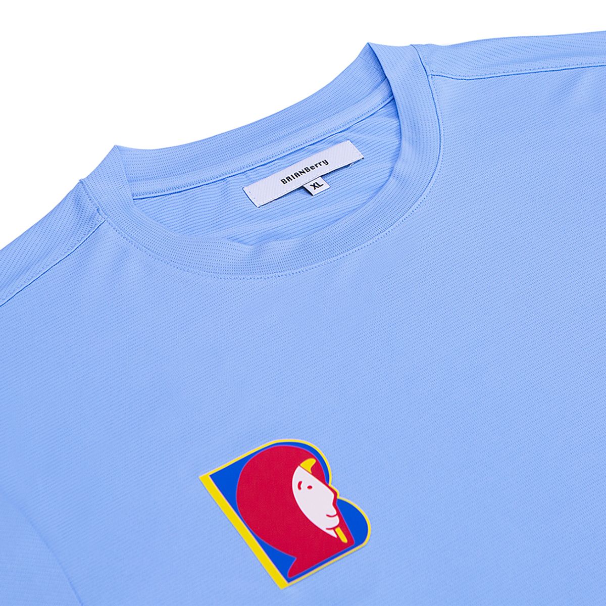 브라이언베리(BRIAN BERRY) FACE BIG PRINT TEE_SKYBLUE