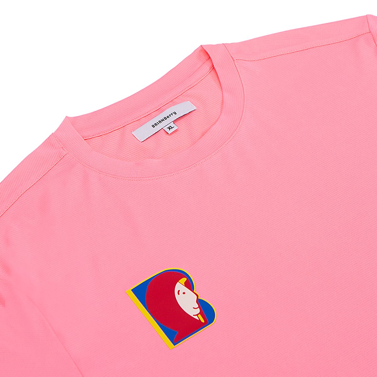 브라이언베리(BRIAN BERRY) FACE BIG PRINT TEE_PINK