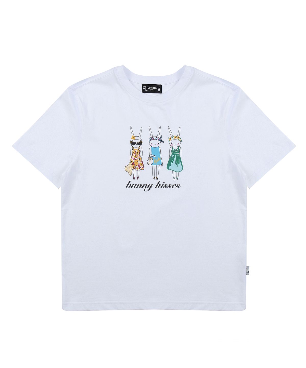 피피라핀(FIFI LAPIN) 여성 레귤러핏 피피3일러스트 기본반팔티셔츠/FS1WTS913F MINT