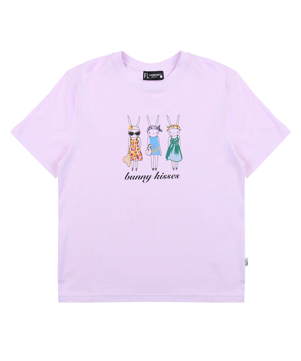 피피라핀(FIFI LAPIN) 여성 레귤러핏 피피3일러스트 기본반팔티셔츠/FS1WTS913F MINT