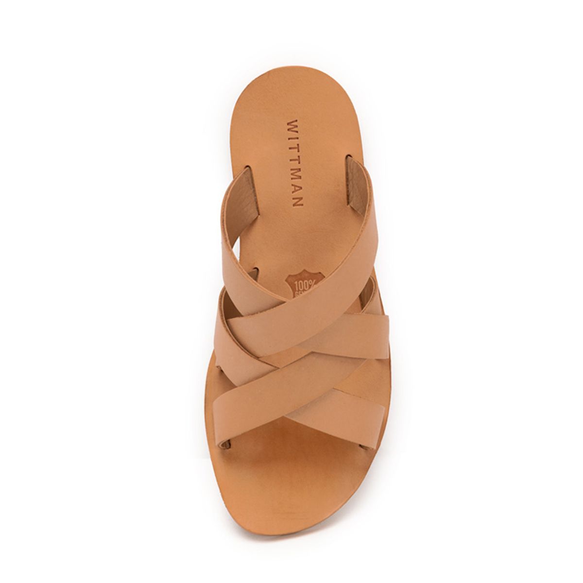 위트맨(WITTMAN) [Vibram] vegetable cross strap tan