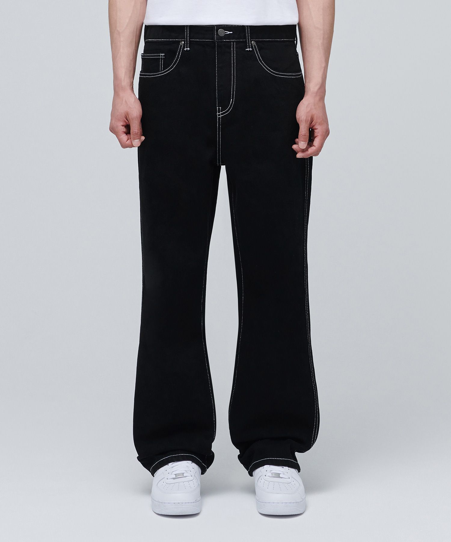 MUSINSA | MUSINSA STANDARD CONTRAST STITCH REGULAR FIT DENIM