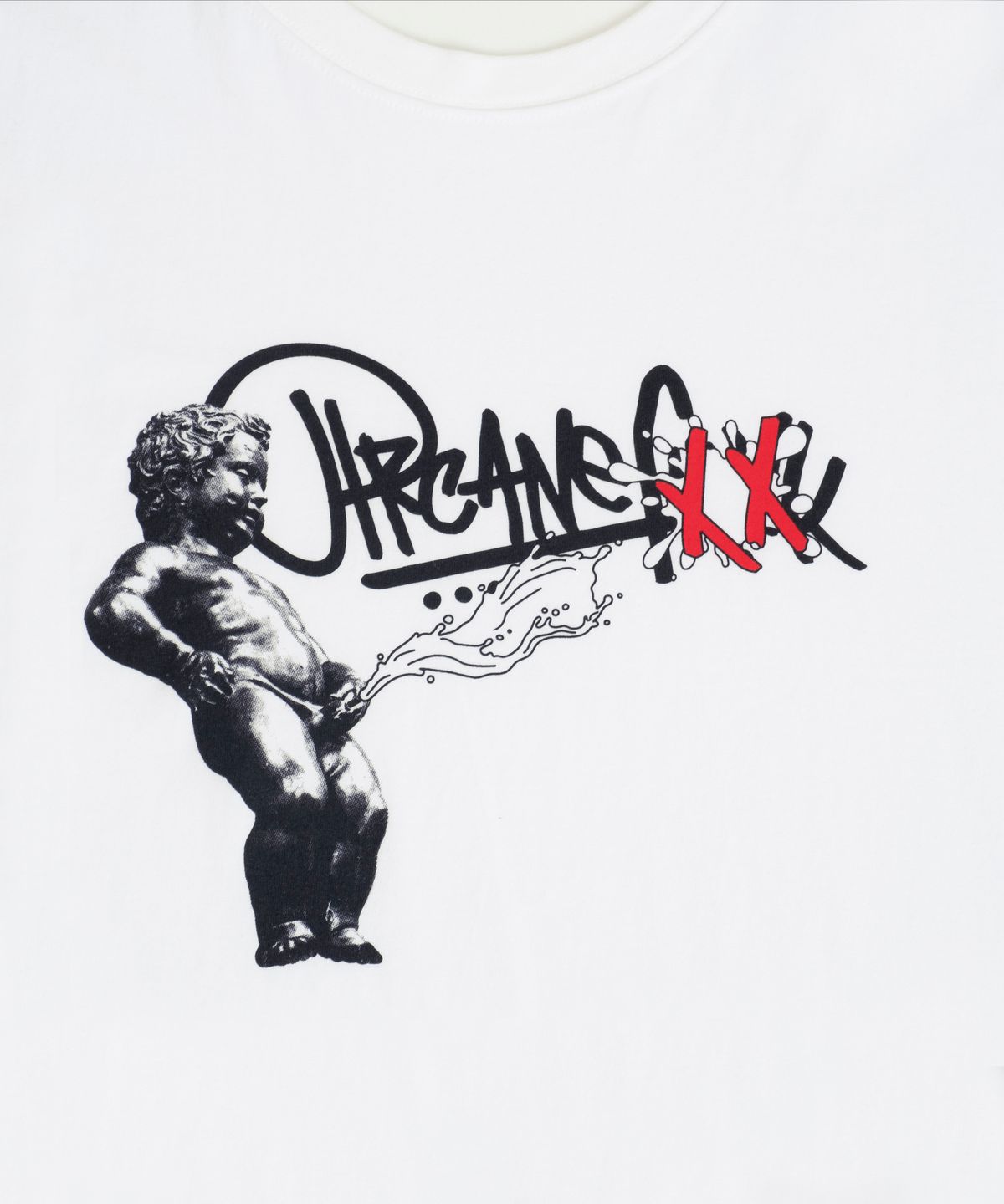 아케인 펑크(ARCANE FUNK) MANNEKEN PIS TEE white