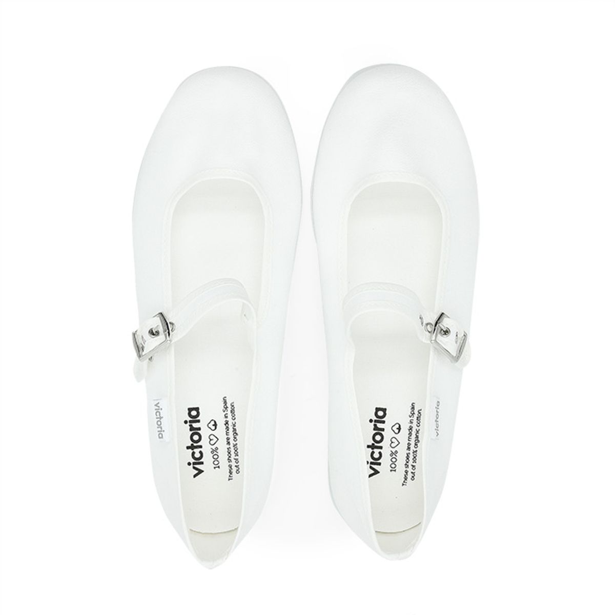 빅토리아 슈즈(VICTORIA SHOES) 쿵푸 코튼 발레리나 (1080109-BLANCO)