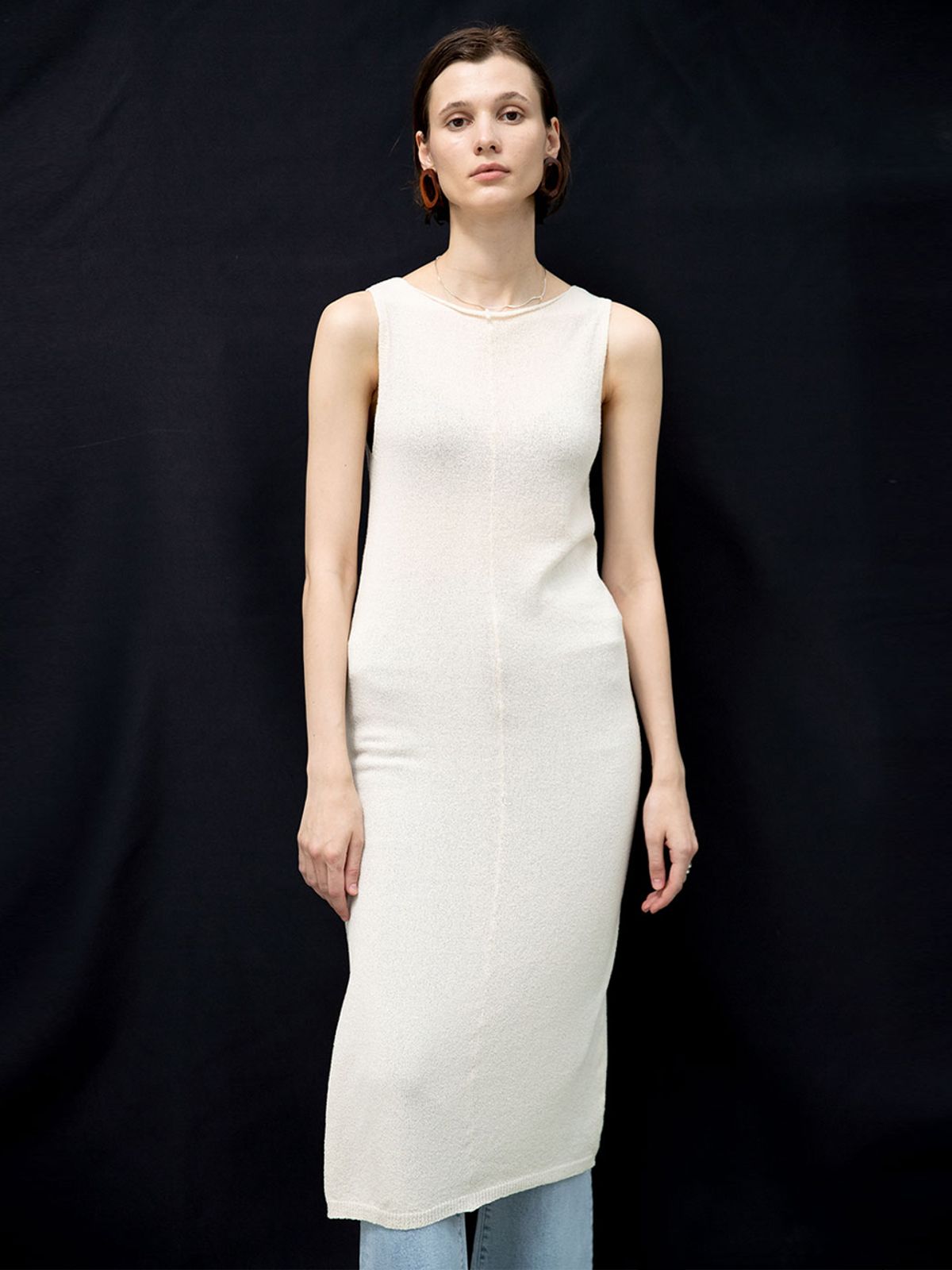 위메농(OUI MAIS NON) Serena layered long-knit