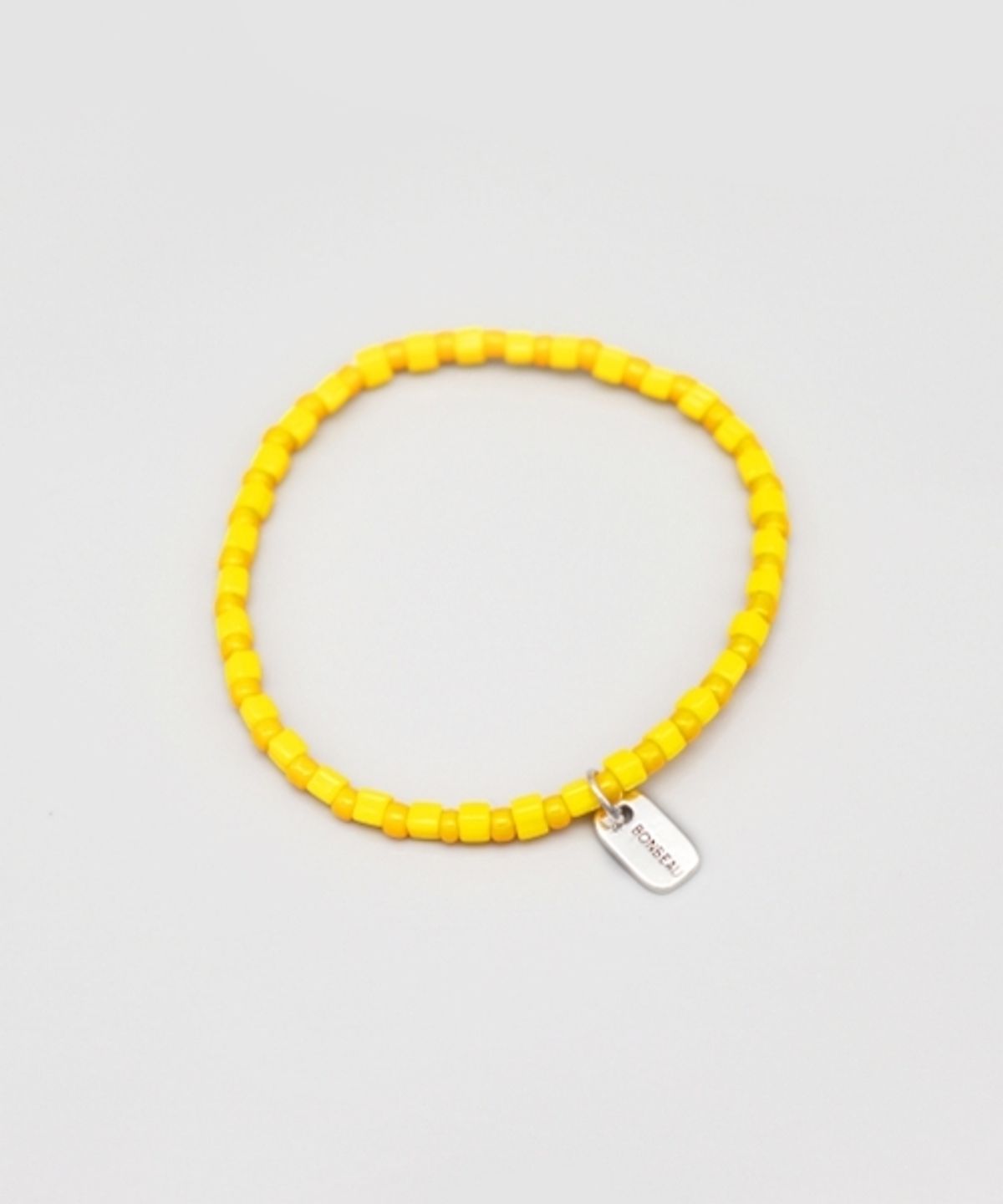 봉보(BONBEAU) Square and Round beads mix layered Bracelet 7color 비즈 믹스 참 레이어드 밴딩 팔찌