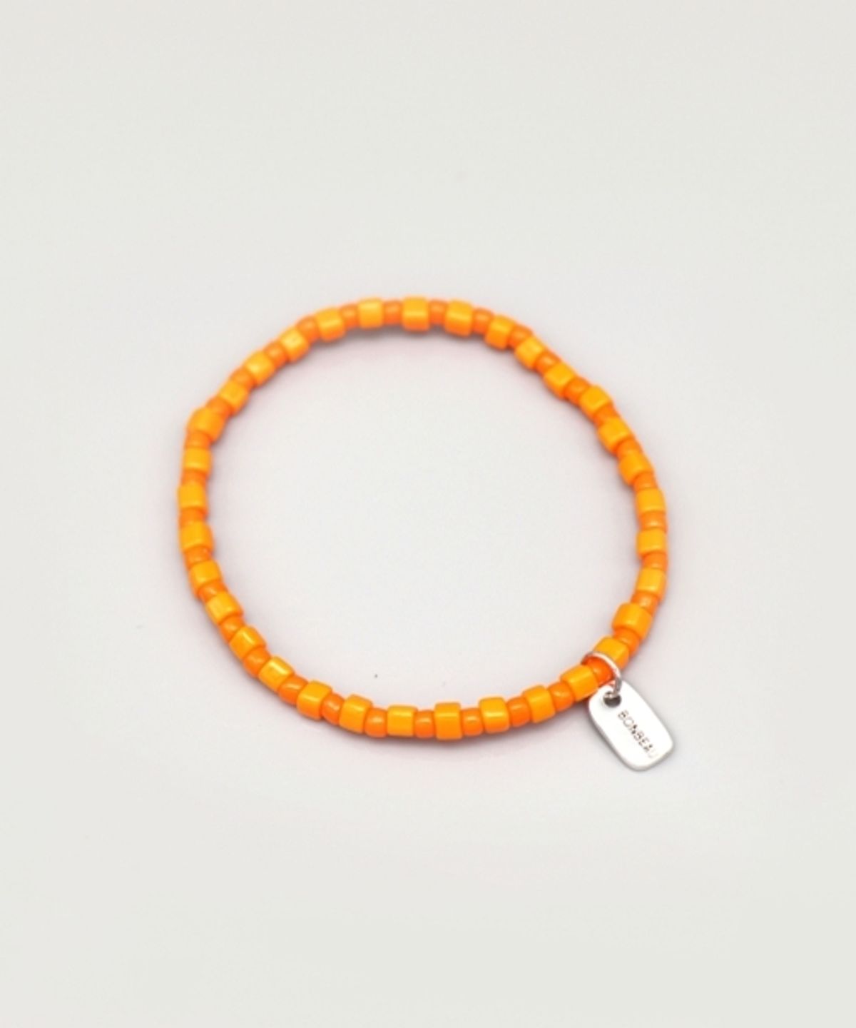 봉보(BONBEAU) Square and Round beads mix layered Bracelet 7color 비즈 믹스 참 레이어드 밴딩 팔찌