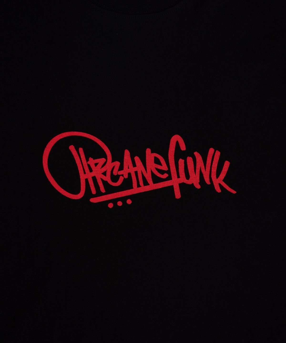 아케인 펑크(ARCANE FUNK) BASIC LOGO TEE black/red