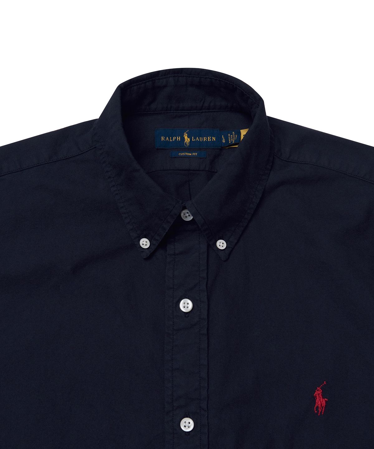 폴로 랄프 로렌(POLO RALPH LAUREN) 커스텀핏 옥스포드 셔츠 - 네이비