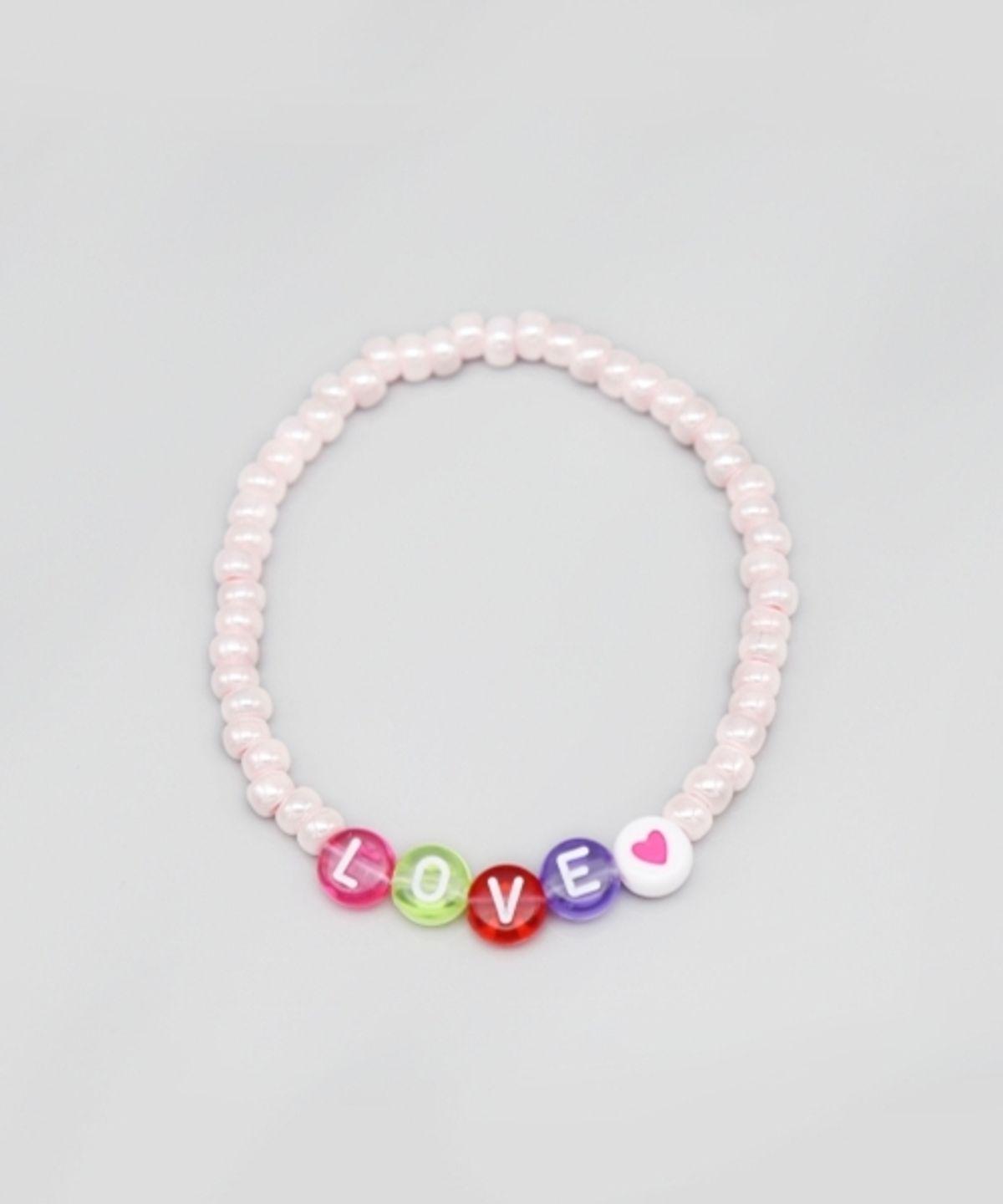 봉보(BONBEAU) Initial color beads simple Bracelet 레터링 이니셜 비즈 팔찌 5color