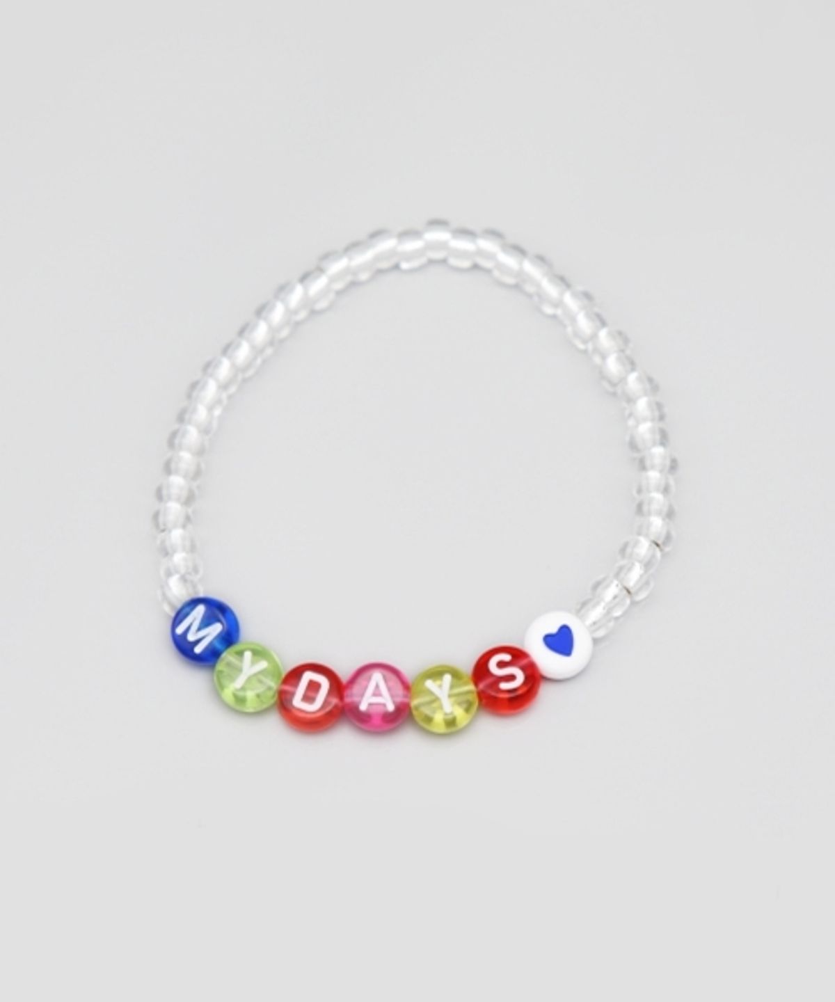 봉보(BONBEAU) Initial color beads simple Bracelet 레터링 이니셜 비즈 팔찌 5color