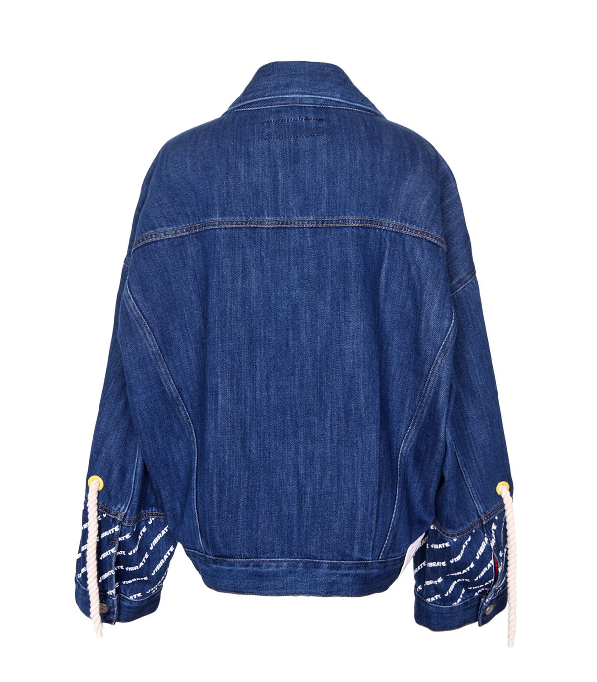 바이브레이트(VIBRATE) ROPE DETAIL AMERICAN DENIM JACKET (BLUE)