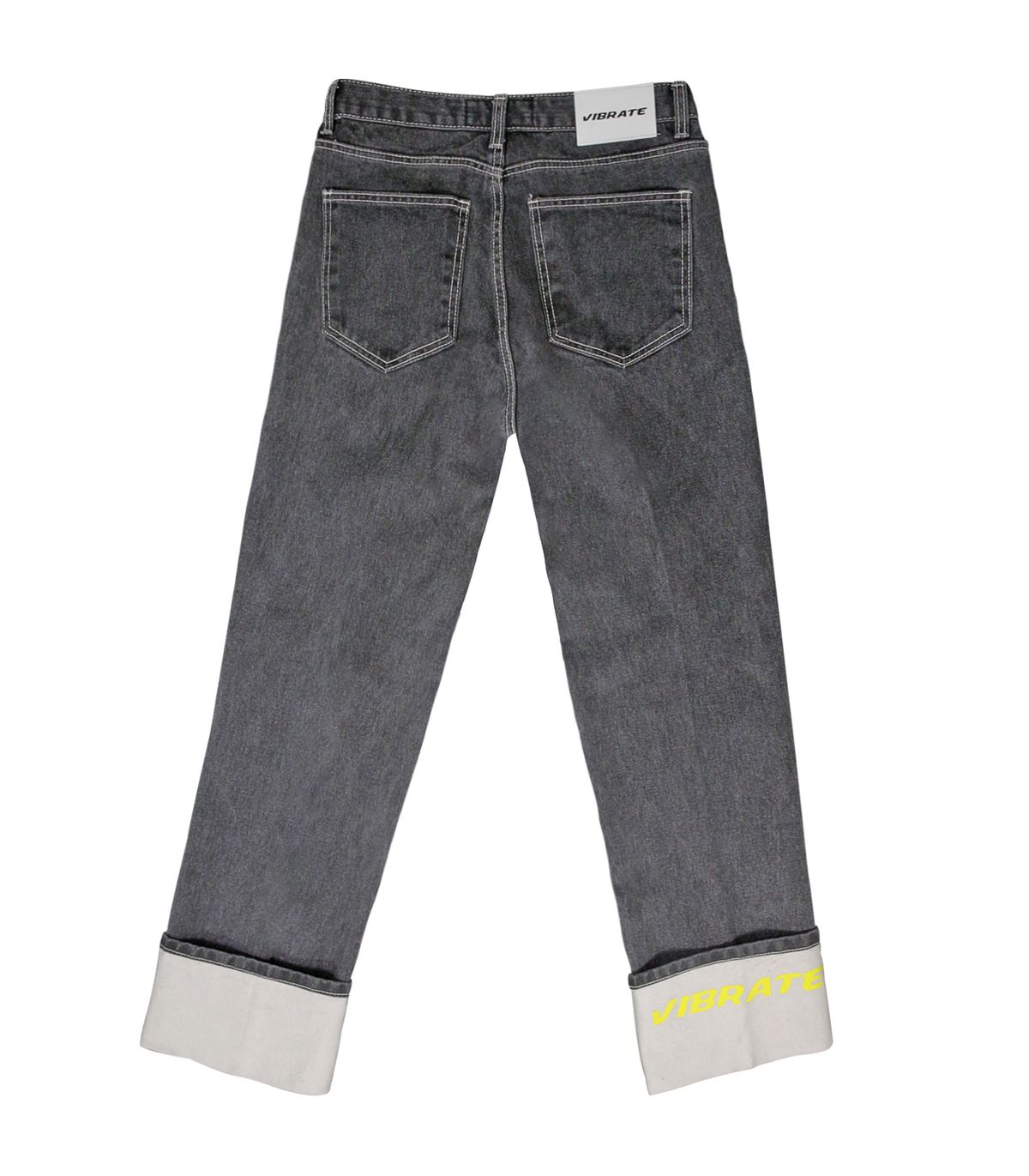 바이브레이트(VIBRATE) ZIP UP V DOWN DENIM PANTS (GRAY)