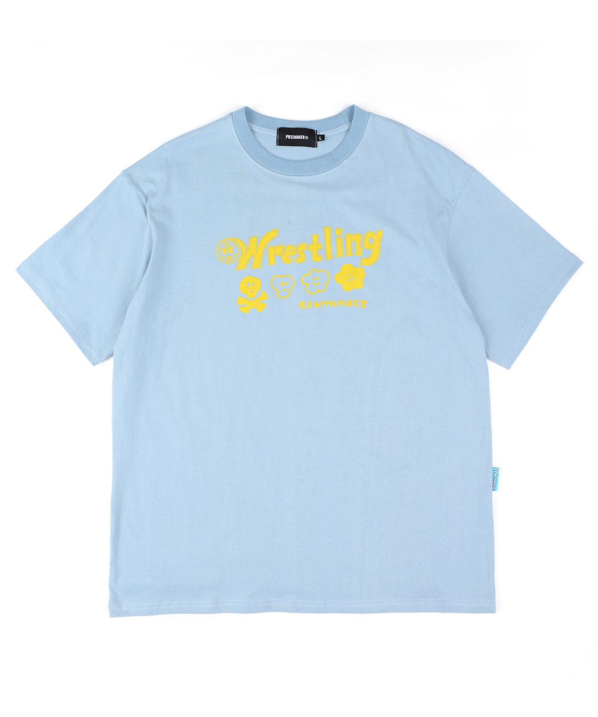 피스메이커(PIECE MAKER) [EZwithPIECE] WRESTLING TEE (SKY BLUE)