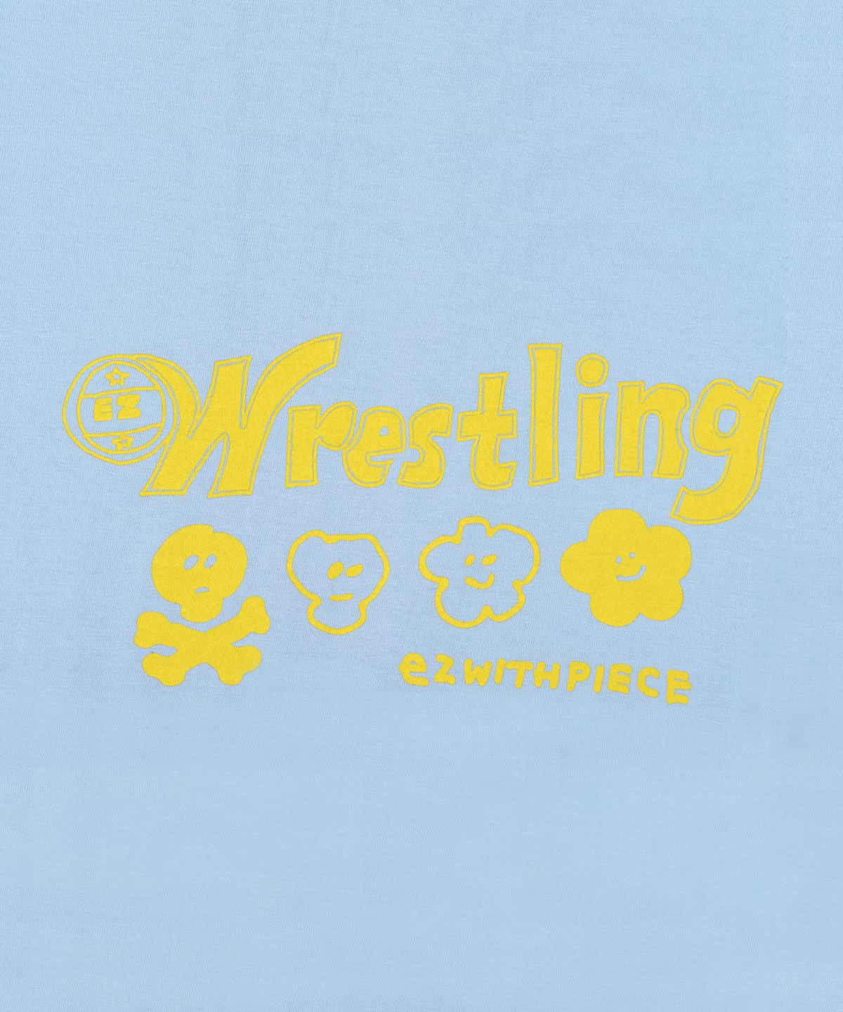 피스메이커(PIECE MAKER) [EZwithPIECE] WRESTLING TEE (SKY BLUE)