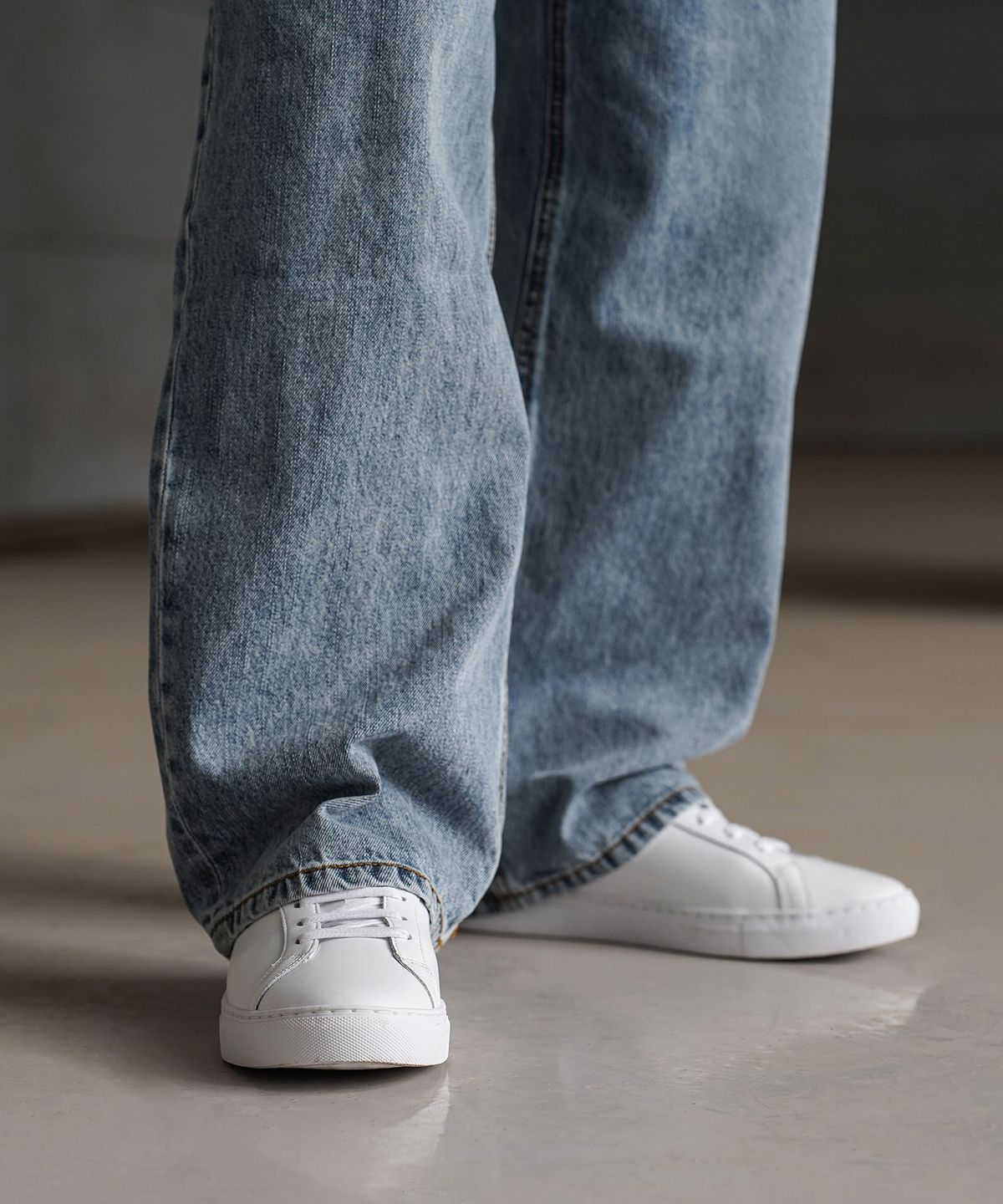 식스핏(6FT) 1IN WHITE HI - 화이트 스니커즈 키높이 버전