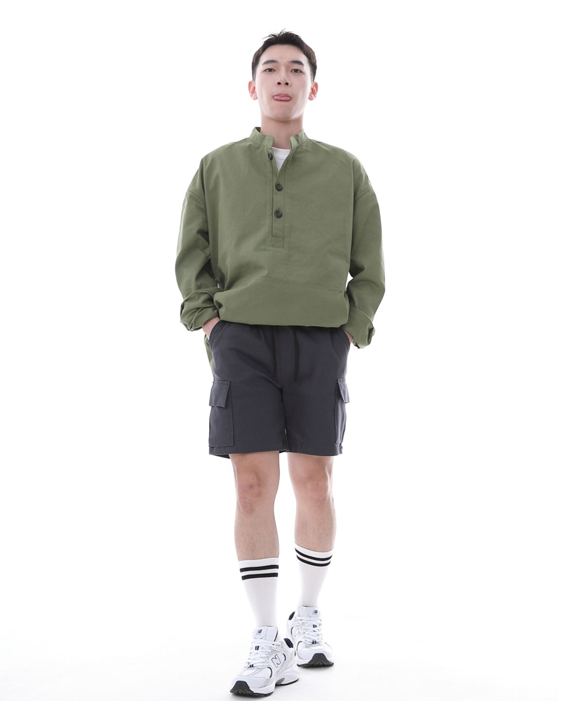 세인트크루(SAINTCREW) 컴포터블 모던 카고쇼츠 CM-1200C 다크그레이