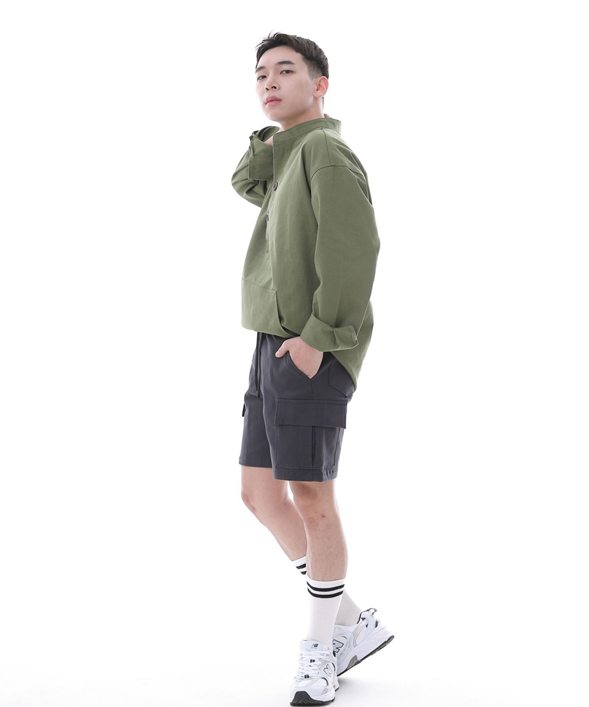 세인트크루(SAINTCREW) 컴포터블 모던 카고쇼츠 CM-1200C 다크그레이