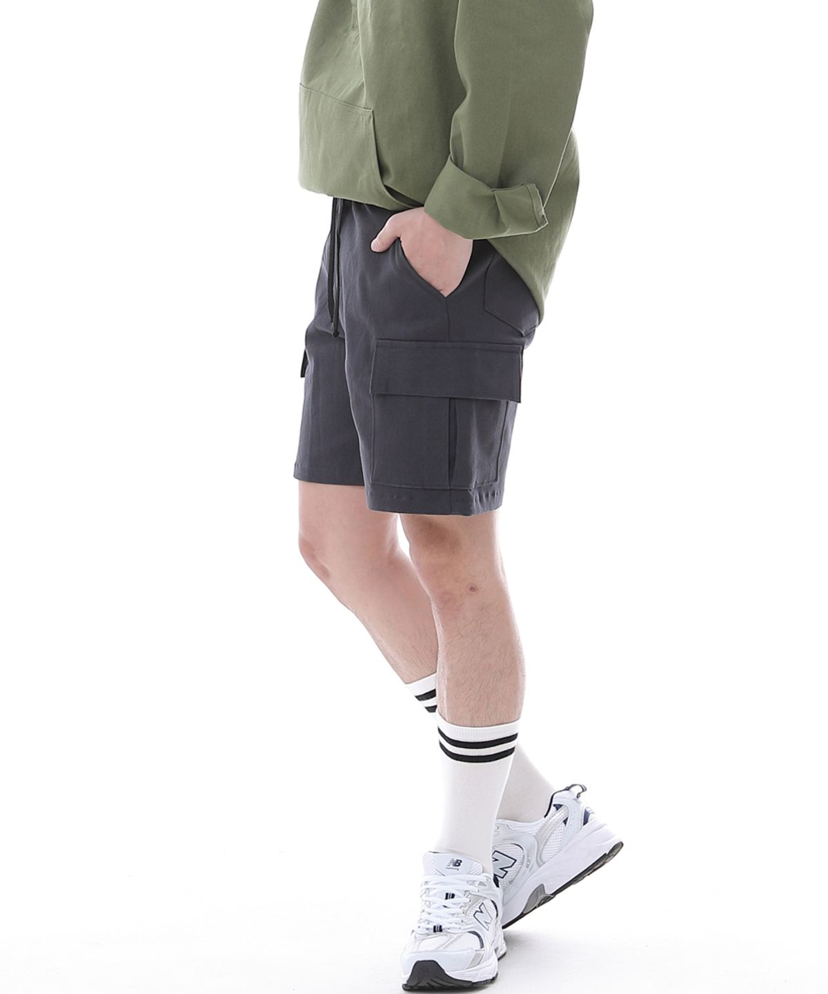 세인트크루(SAINTCREW) 컴포터블 모던 카고쇼츠 CM-1200C 다크그레이