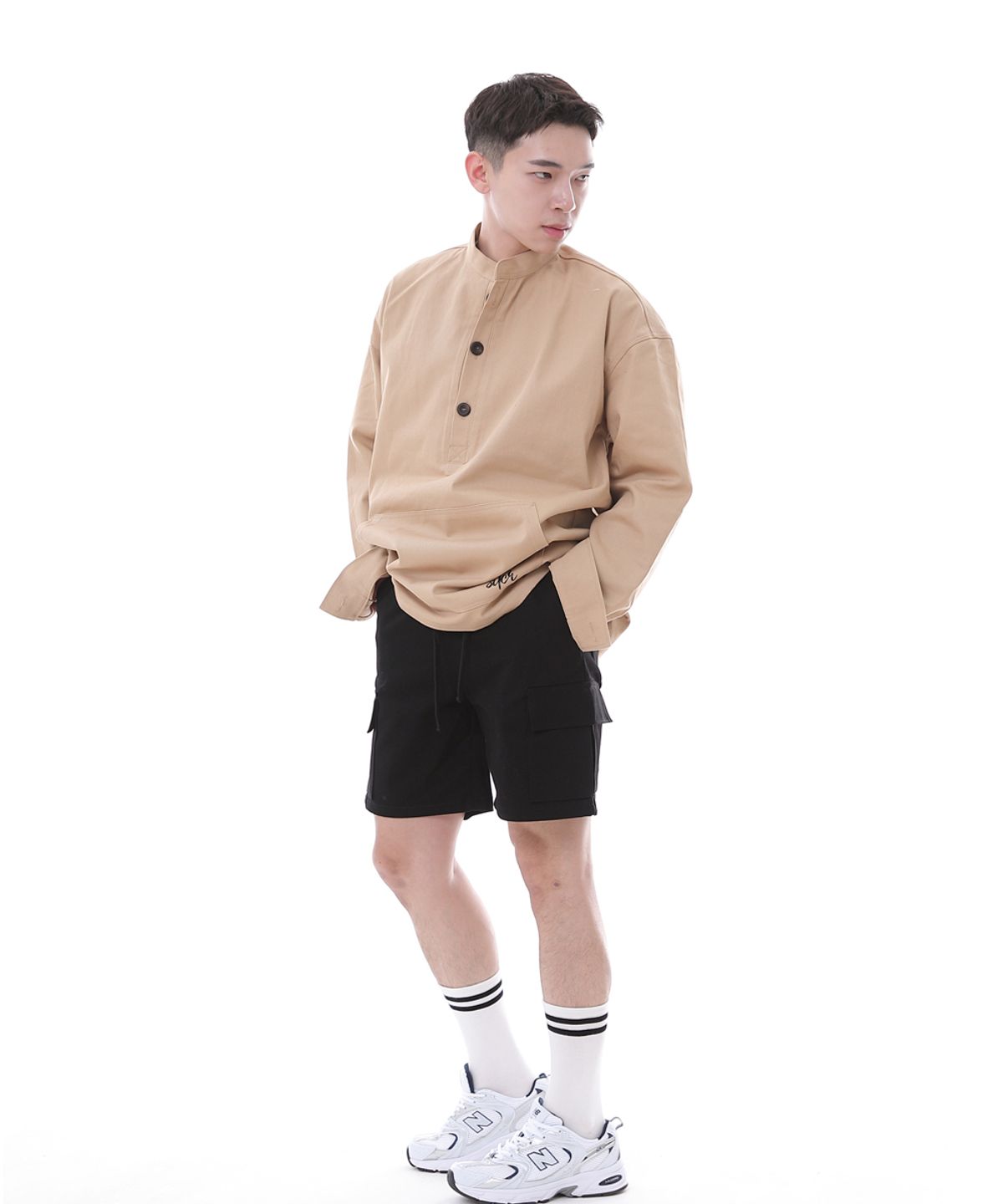세인트크루(SAINTCREW) 컴포터블 모던 카고쇼츠 CM-1200C 블랙