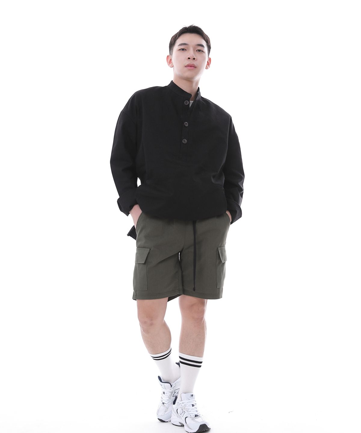 세인트크루(SAINTCREW) 컴포터블 모던 카고쇼츠 CM-1200C 카키