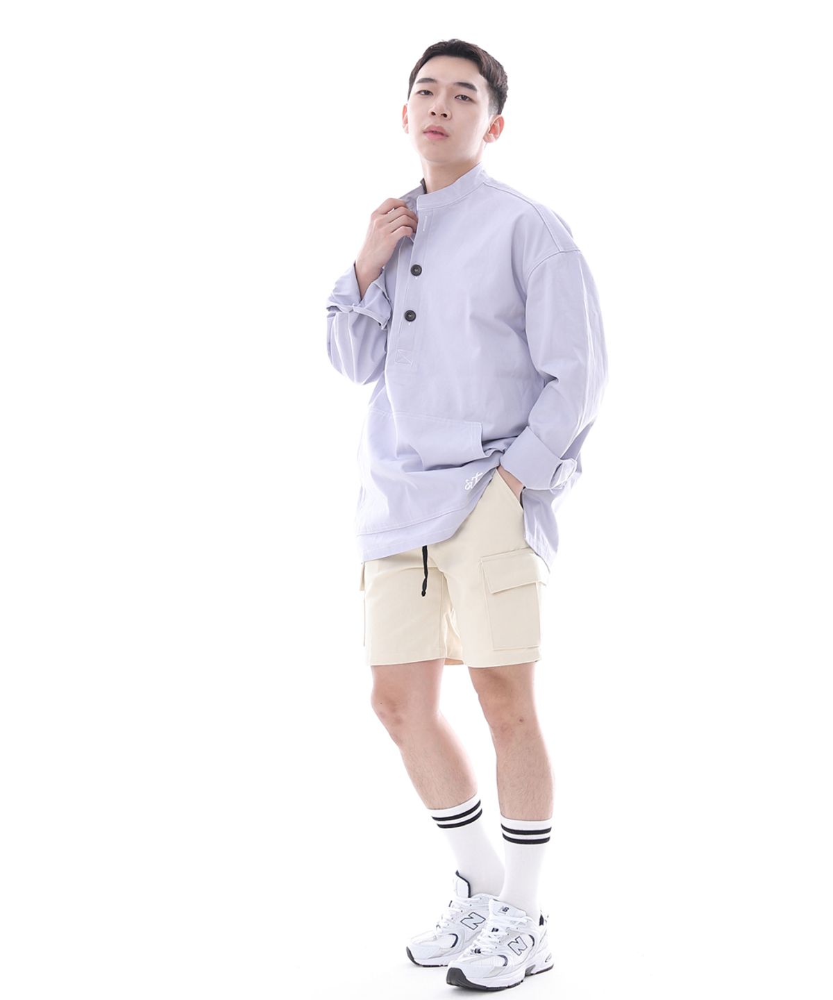 세인트크루(SAINTCREW) 컴포터블 모던 카고쇼츠 CM-1200C 크림