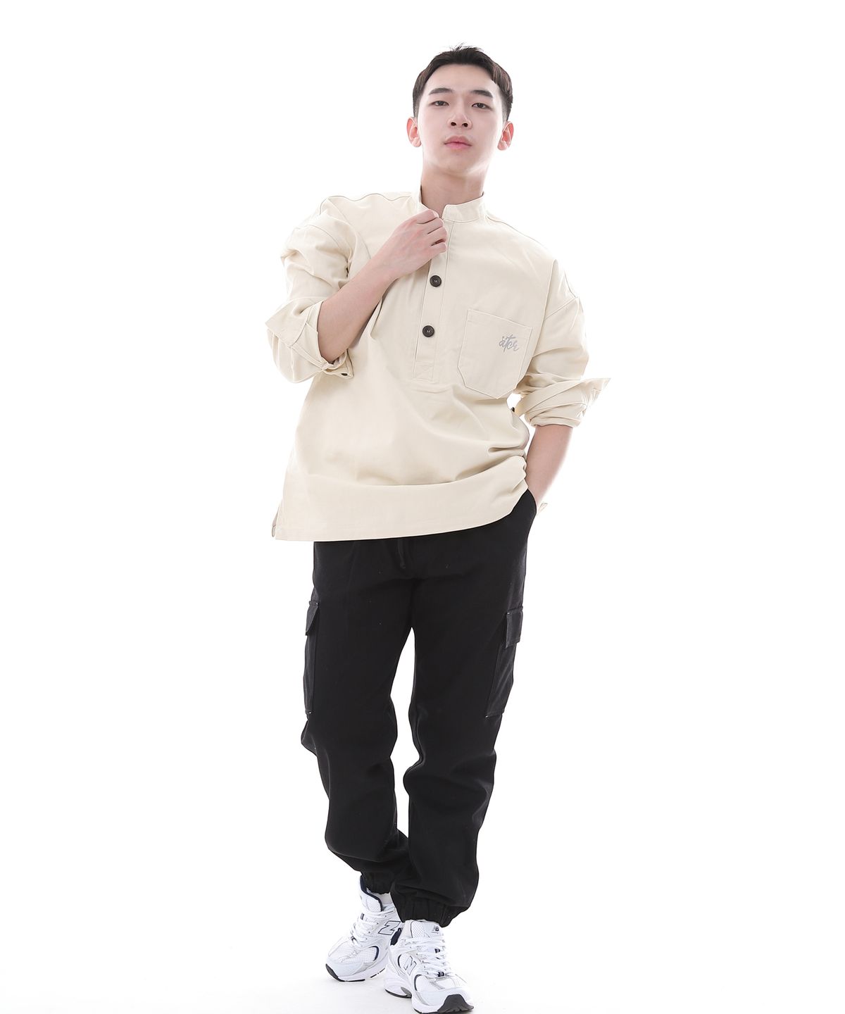 세인트크루(SAINTCREW) 레트로라인 카고조거 팬츠 RL-311CJ 블랙