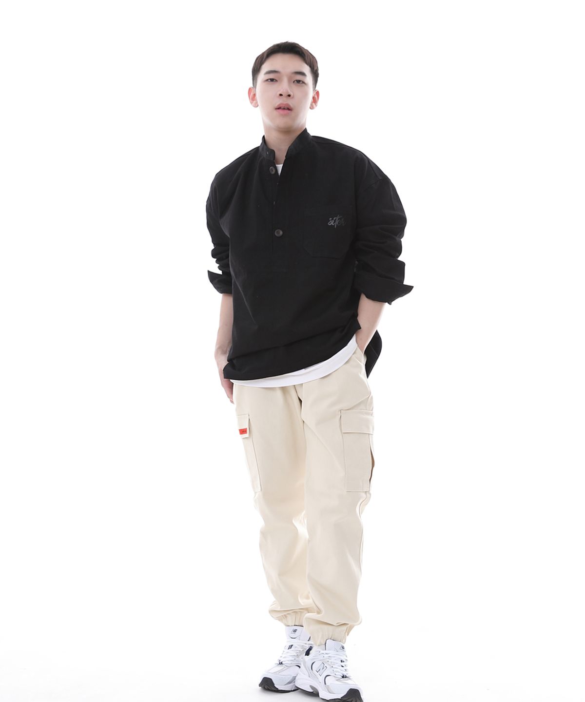 세인트크루(SAINTCREW) 레트로라인 카고조거 팬츠 RL-311CJ 크림