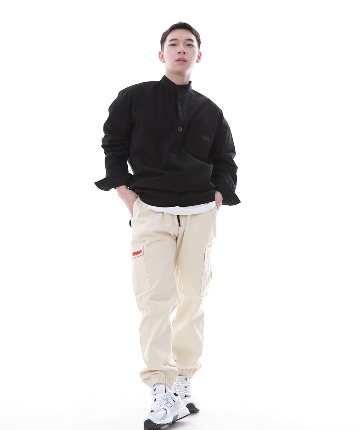 세인트크루(SAINTCREW) 레트로라인 카고조거 팬츠 RL-311CJ 크림