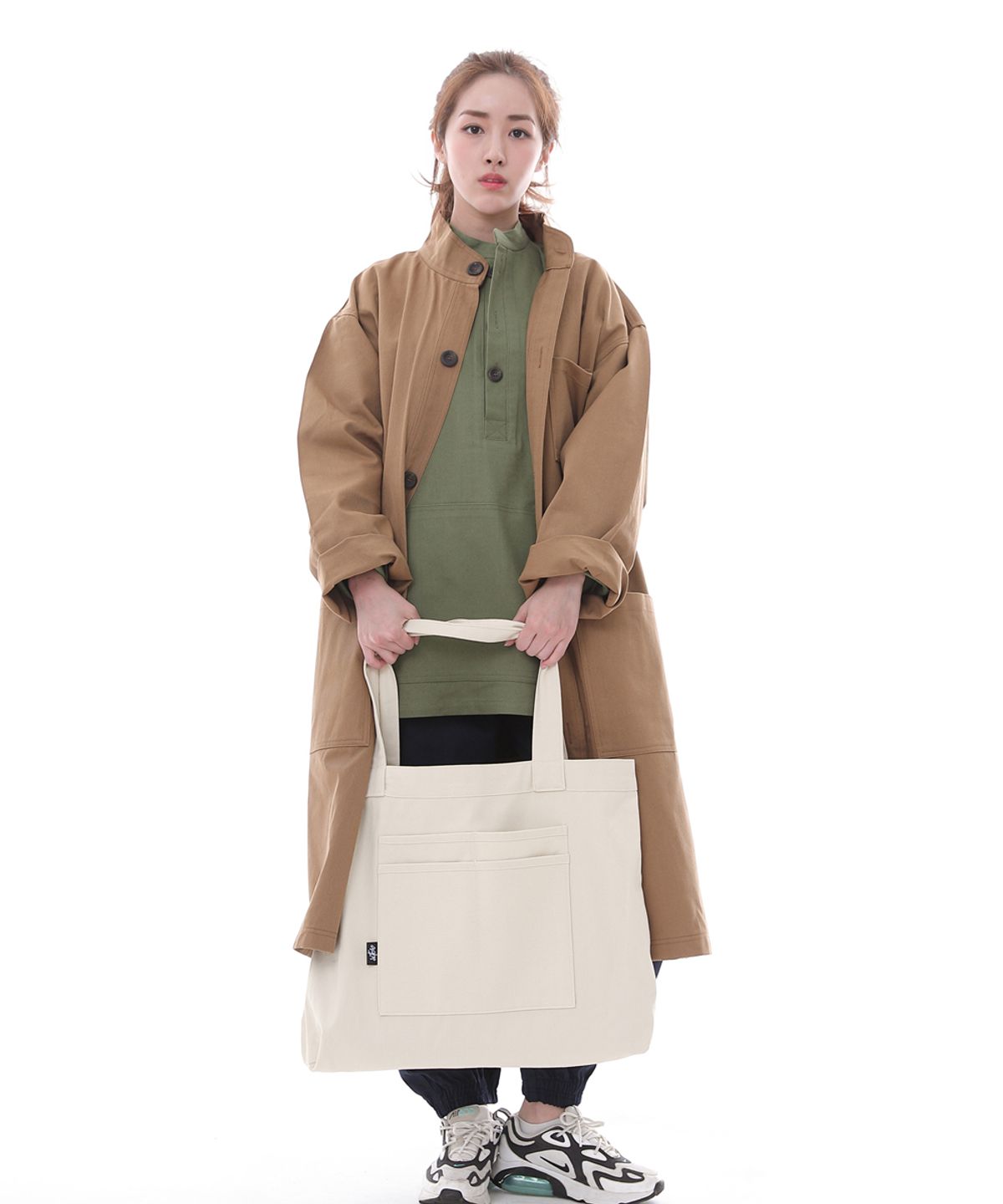 세인트크루(SAINTCREW) 퍼티그 롤업 롱 트렌치 버튼코트 FBL-700 카멜
