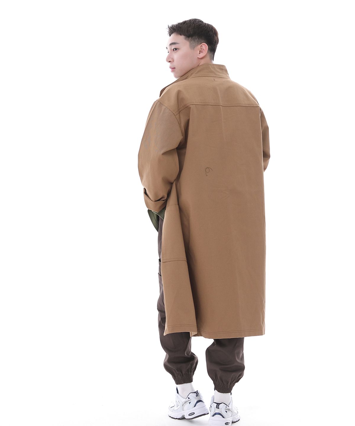 세인트크루(SAINTCREW) 퍼티그 롤업 롱 트렌치 버튼코트 FBL-700 카멜