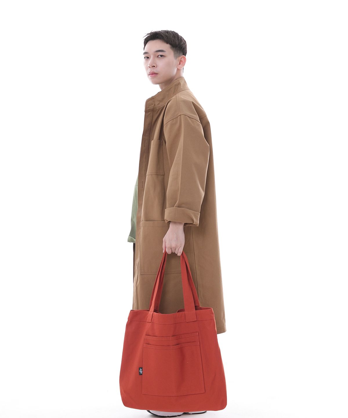 세인트크루(SAINTCREW) 프리스타일 라이프 심플 빅사이즈 에코백 FLB-102 브릭