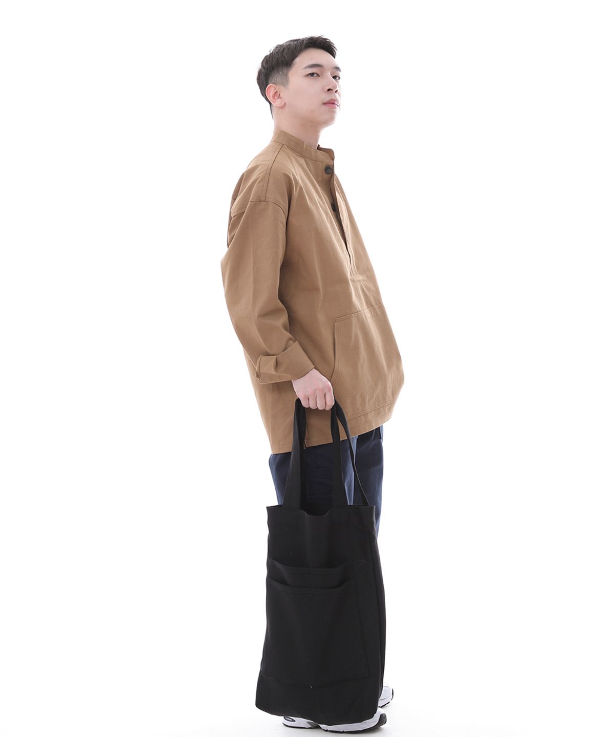 세인트크루(SAINTCREW) 프리스타일 라이프 심플 쇼퍼 에코백 FLS-103 블랙
