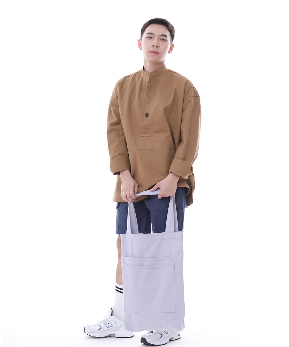 세인트크루(SAINTCREW) 프리스타일 라이프 심플 쇼퍼 에코백 FLS-103 라이트퍼플