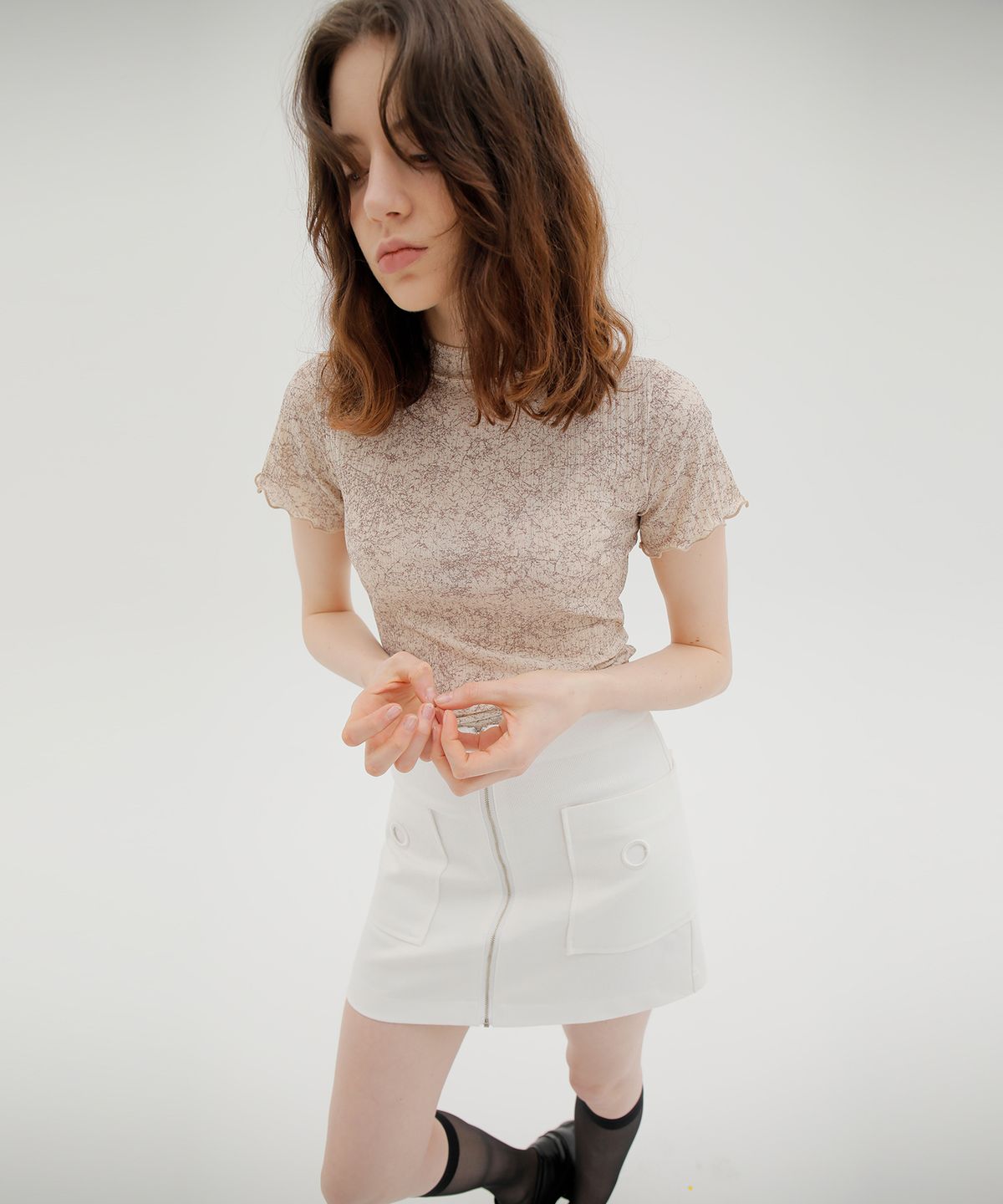 느와(NOIR) Circle Skirt
