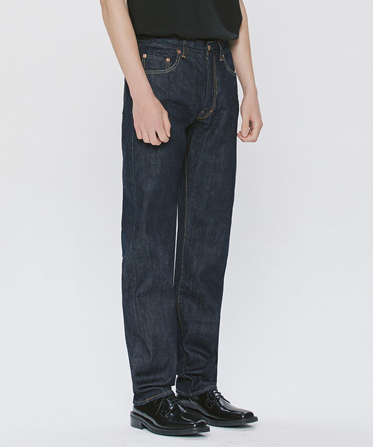 브랜디드(BRANDED) 601 HISHITOMO 1WASH HARD SELVEDGE JEANS [60501]