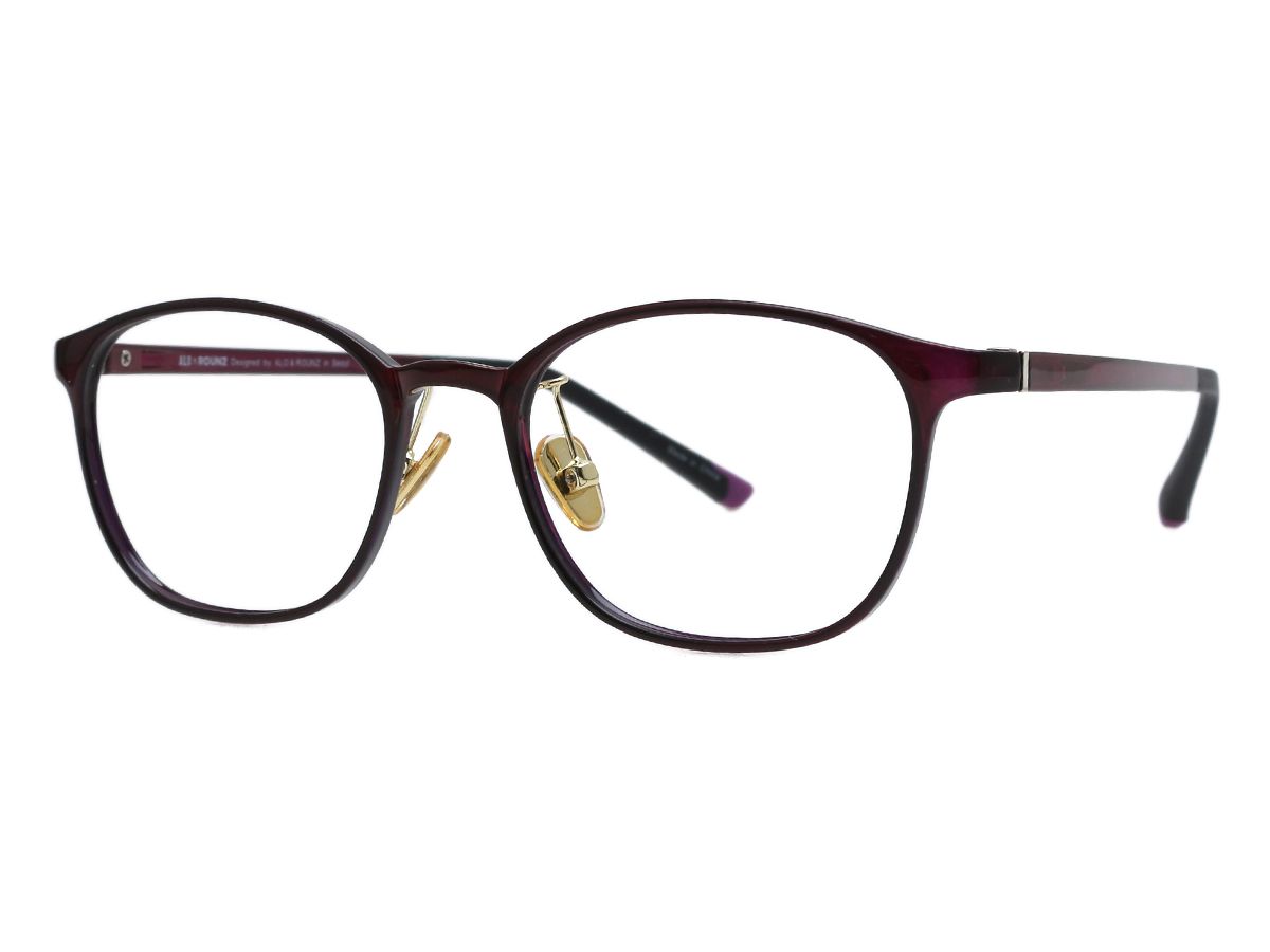 알로아이웨어(ALO EYEWEAR) [ALOXROUNZ] AR5038A C24 초경량 울템 퍼플 스퀘어 안경