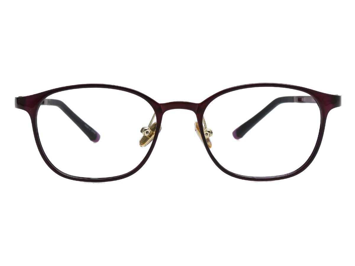 알로아이웨어(ALO EYEWEAR) [ALOXROUNZ] AR5038A C24 초경량 울템 퍼플 스퀘어 안경