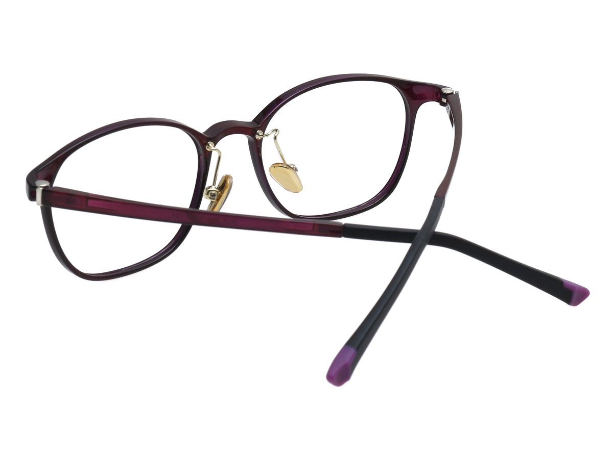 알로아이웨어(ALO EYEWEAR) [ALOXROUNZ] AR5038A C24 초경량 울템 퍼플 스퀘어 안경