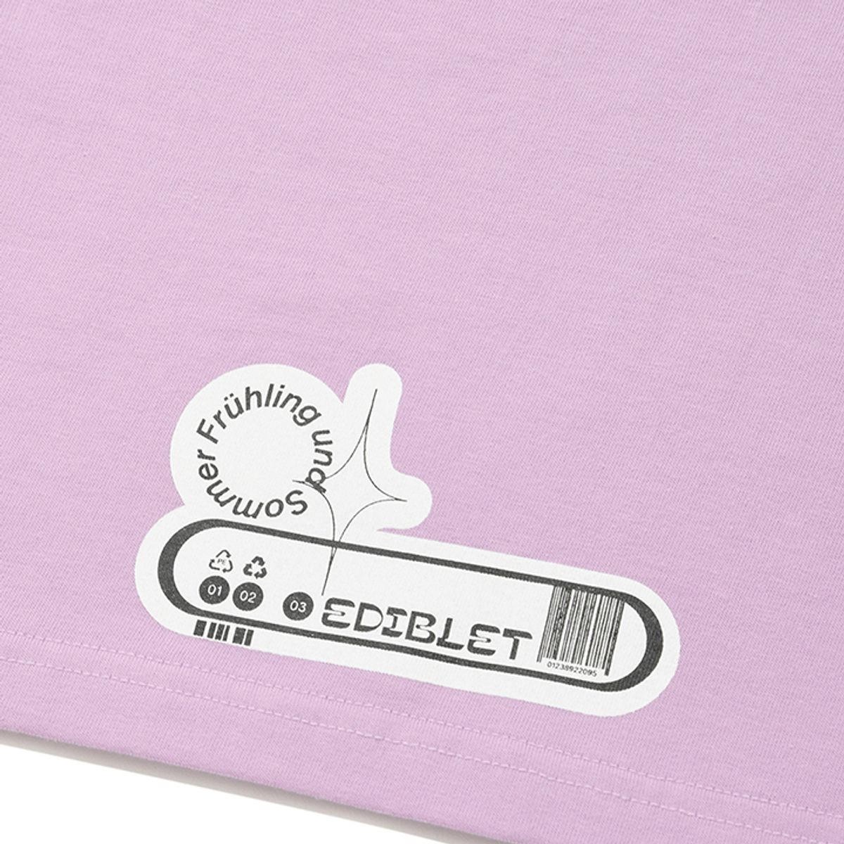 에디블렛(EDIBLET) 바코드 프린팅 티셔츠