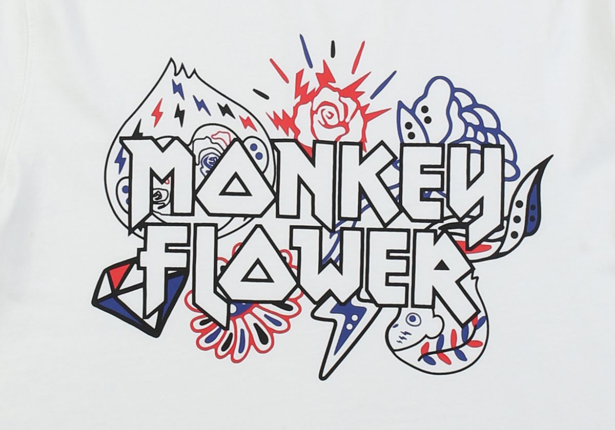몽키플라워(Monkey Flower) 공용 판타지그래픽 레귤러핏 반팔티셔츠/MM1WTS05U WHITE