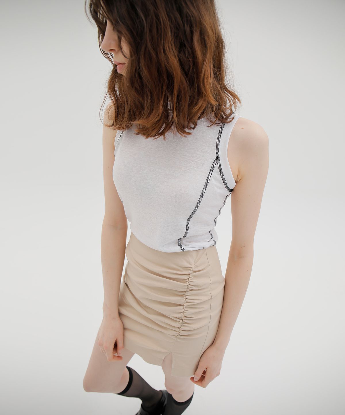 느와(NOIR) LR Skirt