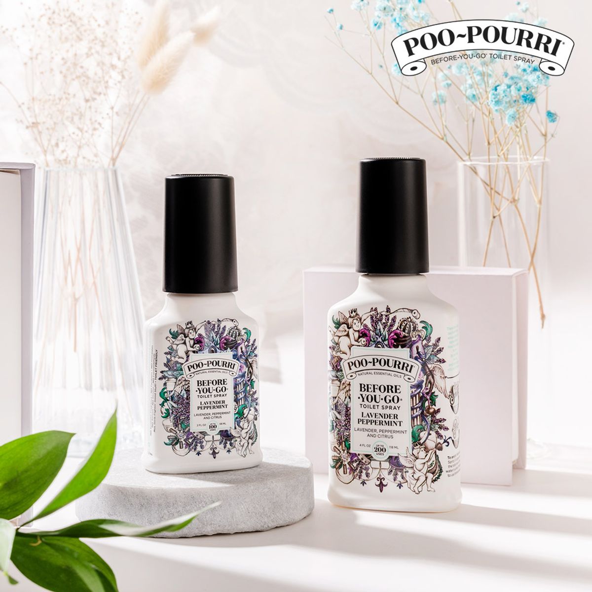 푸푸리(POOPOURRI) 토일렛 퍼퓸 휴대용59ml + 비치용118ml